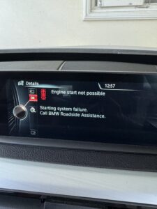 อย่าลืม ถ้าหน้าจอ BMW F34 ขึ้นแบบนี้แปลว่าไดสตาร์เสีย